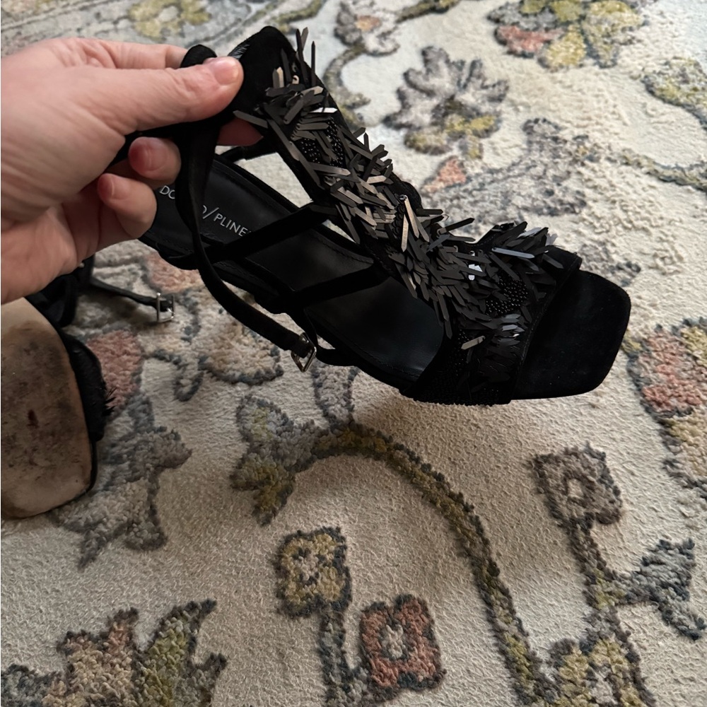 Donald J. Pliner Black Strappy Heels - Picture 12 of 13